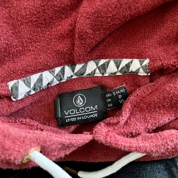 Volcom Womens Lil Hoodie. Bark Brown. Size Small. - Picture 5 of 6